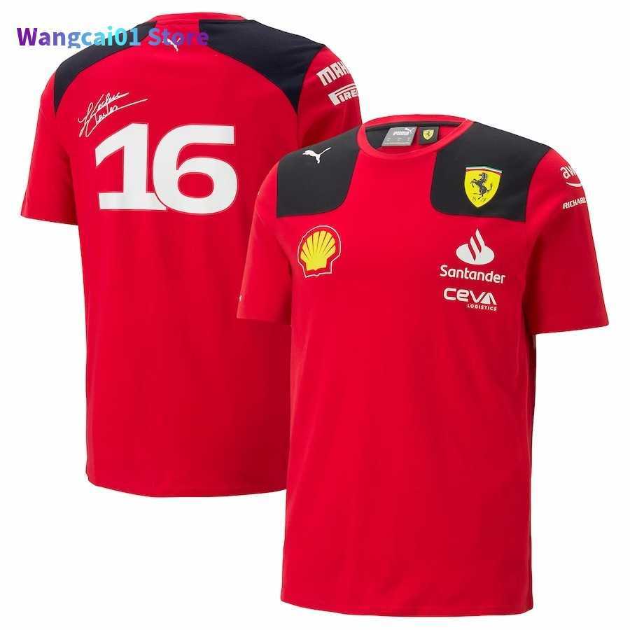 

wangcai01 Men' T-Shirts 2023 Formula 1 F1 Racing Sets Carlos Sainz Chars crc Set Up t-shirt Casual Breathab Summer Car Motorsport Team Jersey 0307H23, 2023 team t-shirt