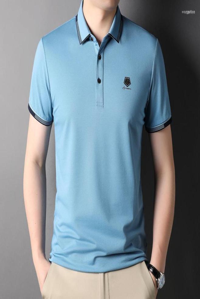 

Men039s Polos Top Grade Designer Logo Summer Brand Mens Shirts With Short Sleeve Turn Down Collar Casual Tops Fashions Men Clot5184449, Black