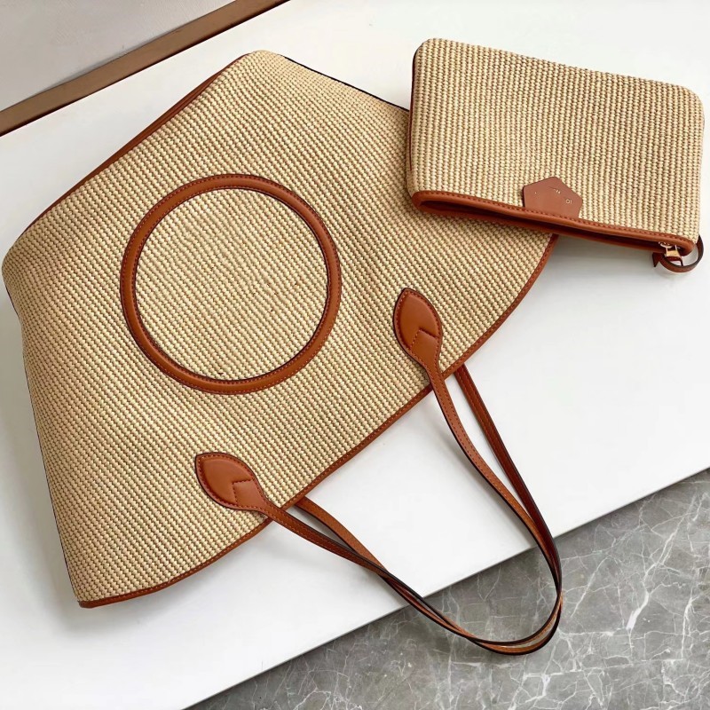 

Luxury high-grade Beach Bag straw braided large size portable beach bag fashion large capacity