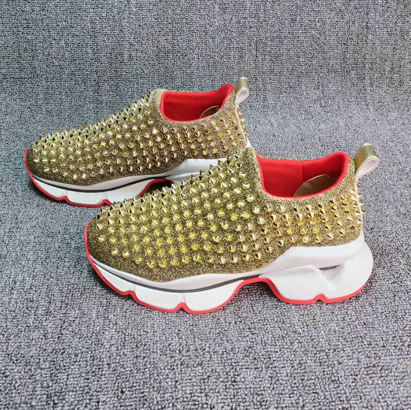 

Men boots Designer RedBottoms Platform Casual Shoes Loafers Rivets Studed Designers Shoe Mens Women Fashion Sneakers Trainers Eur 36-47