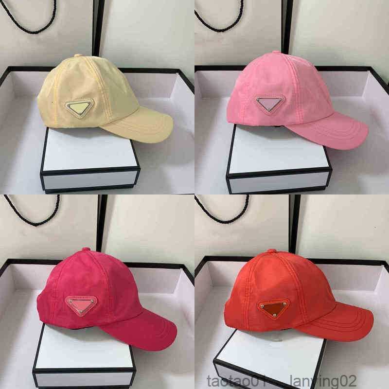 

Baseball Caps Designers Triangle Womens Mens Fashion Fitted Hats for Men Women Luxurys p Cap Sport Casquette Visors9e1ffzs2, Red