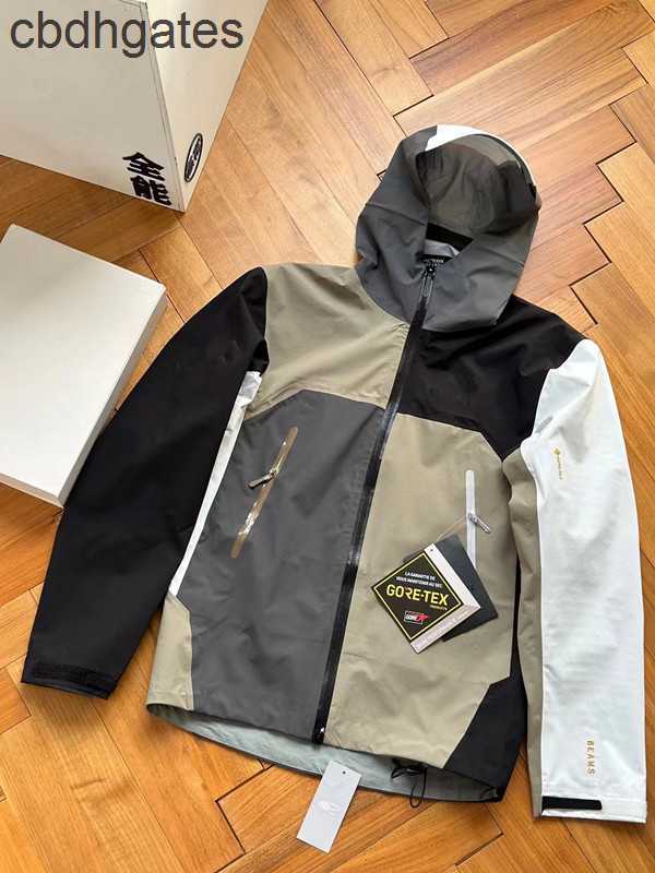 

Arc'terys 2023 Designer Jackets Coats Jacket the Arc Bird' Home Color-blocking Suit Single-layer Outdoor Hard Shell Windproof Waterproof Fishing, Black