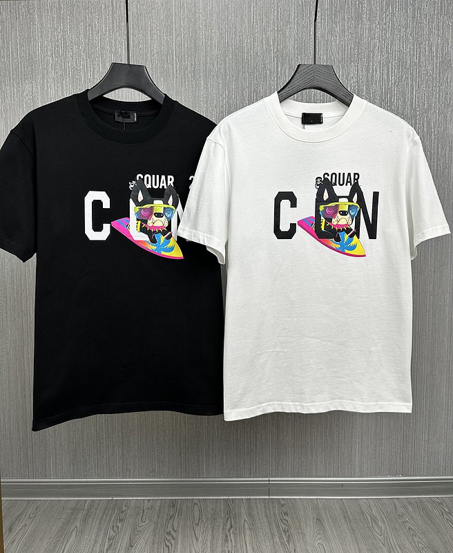 

23ss Men T-Shirt D2 DSQ ICON GG Print T-SHIRT cotton Men Shirts Streetwear Mens Women Shorts T-shirt man Tops Short Tee Clothes D2828, 02