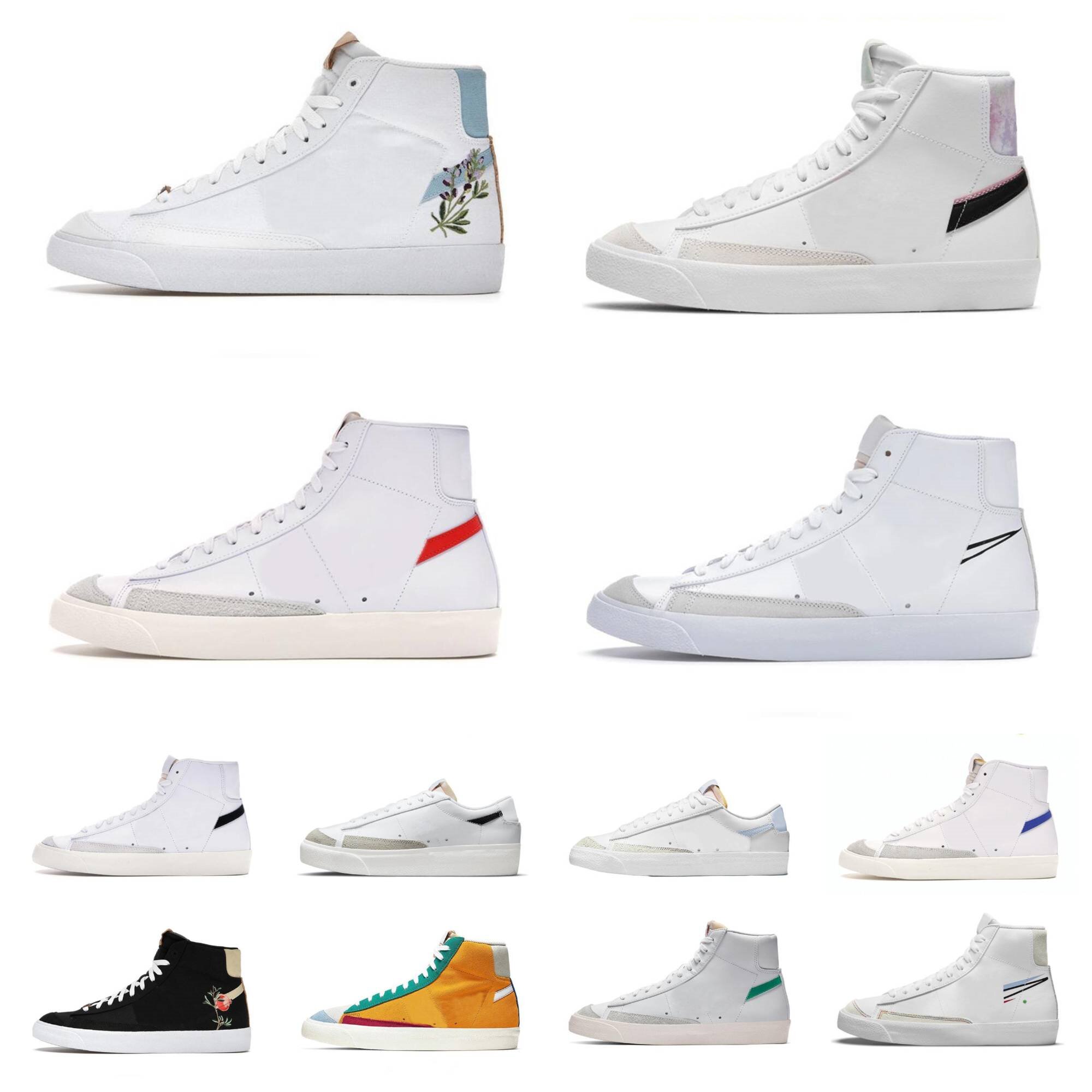 

Blazer Mid 77 men casual shoes wOmen sneakers Vintage White Black Indigo Have A Good Game Wolf Grey University Blue Varsity Red Pomegranate outdoor sports 36-45, Shoe lace