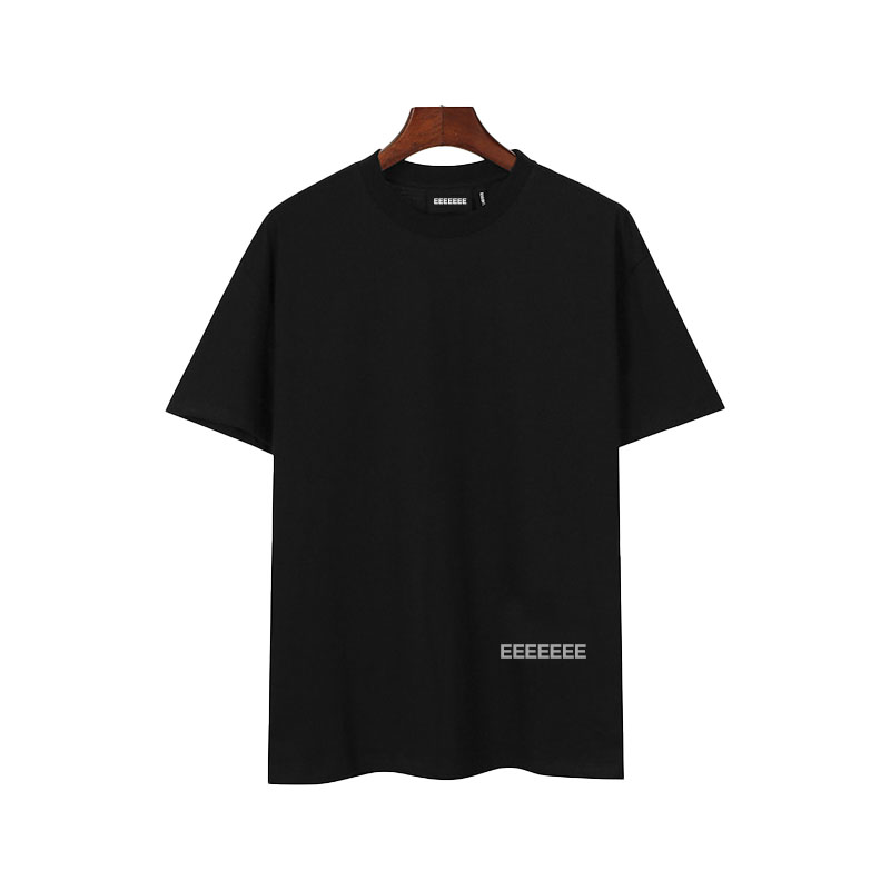

Summer thin section men's T-shirts women's T-shirt luminous letters short sleeve T-shirt pure cotton sweat absorption black white T-shirt couple clothing fashion T-shirt