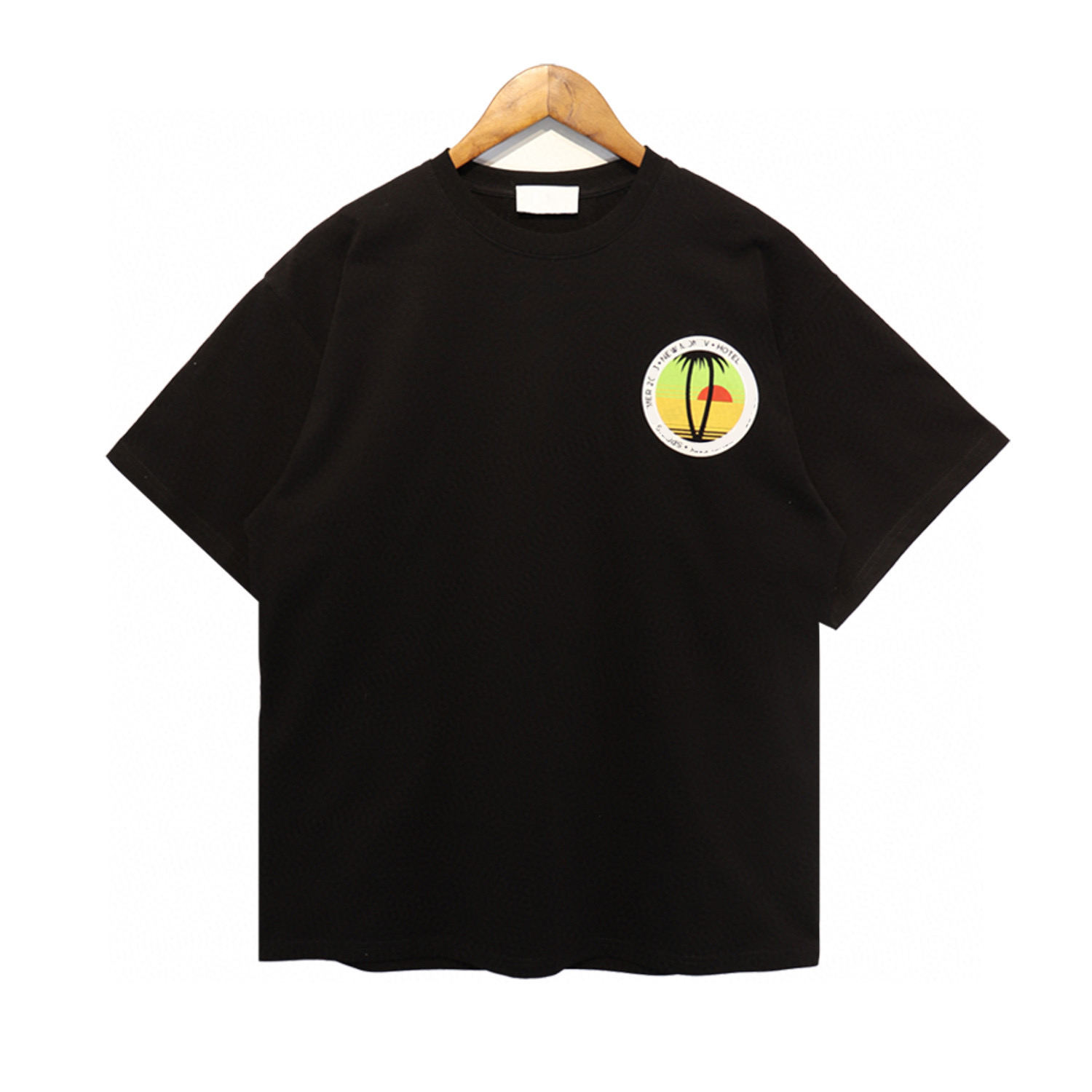 

Men's Plus Tees & Polos Round neck embroidered and printed polar style summer wear with street pure cotton 1tb2f