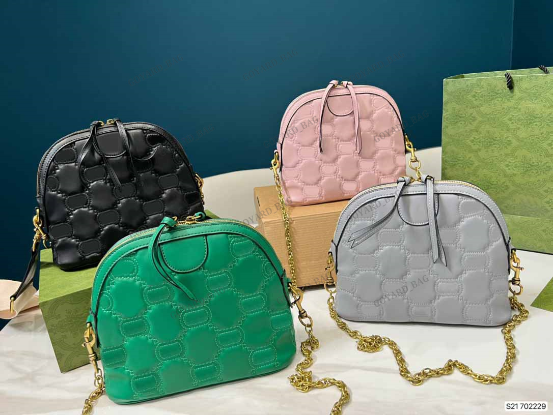 

2023 New Matelasse Small Bag Dome-shaped Chain Shoulder Bag Designer Textured Geometric Motif CrossBody Bags Luxury Unique '90s Satchel Bags Handbag House's Latest, 11111