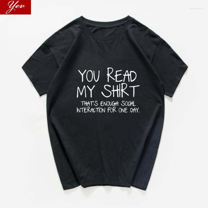 

Men's T Shirts You Read My Shirt That's Enough Social Interaction For One Day Funny Loose Streetwear Aesthetic Tops Tshirt Men Clothing, B386mt violet
