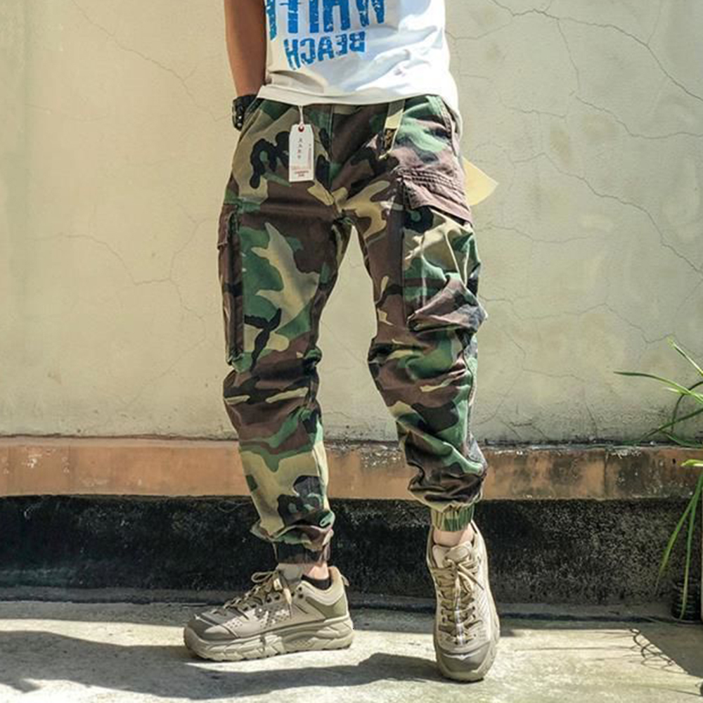 

Men's Pants Fashion Military Camo Tactical Cargo American Streetwear Casual TrousersMen Harajuku Joggers Male Camoufage 230306, Light camouflage
