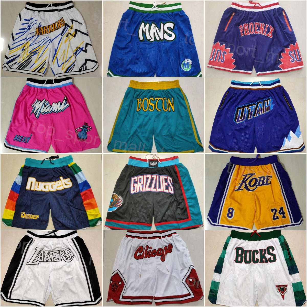 

Team Just Don Pocket Zipper Basketball Shorts Sport Drawstring Pant Western Eastern Running Wear Sweatpants Elastic Waist James Wiseman Justin Holiday Al Horford, Photo e