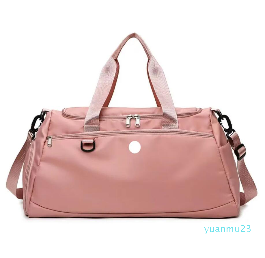 

LL Multifunction Nylon Bags Storage Yoga Gym Large Capacity 21 Inch Duffel Travel Waterproof Casual Beach Exercise Luggage For 02 6 Colors, Blue