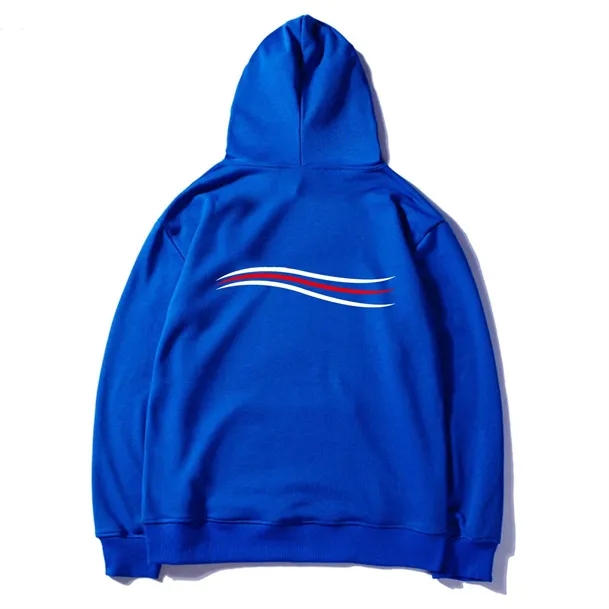 

Womens Mens Hoodie sportwear hoodies Lapel Neck Balenciagas Pullover Hooded Size S-XXL Letter Print Autumn Winter Outerwear Casual Tops sweatshirts designer, Blue
