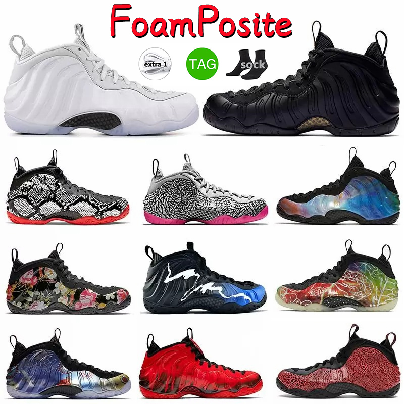 

OG Foamposite One Men Basketball Shoes Outdoor Penny Sneaker Anthracite Abalone Pure Platinum ParaNorman Shattered Backboard Mens Trainers Sports Sneakers, 4.0 white