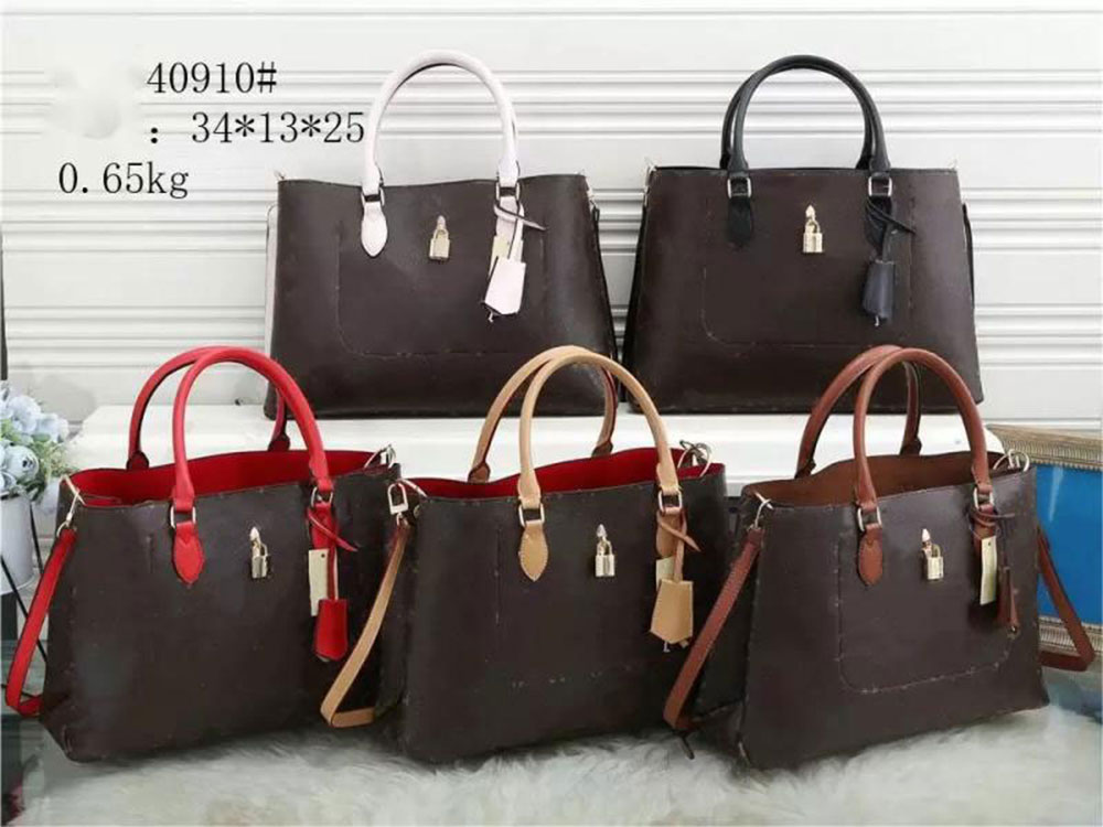 

Classic Womens Shoulder Bag Handbag fashion Leather handbags messenger Bags Luxury Purses Ladies Cross body Brown flower MONTIGNE Bag, Brown flower red handle