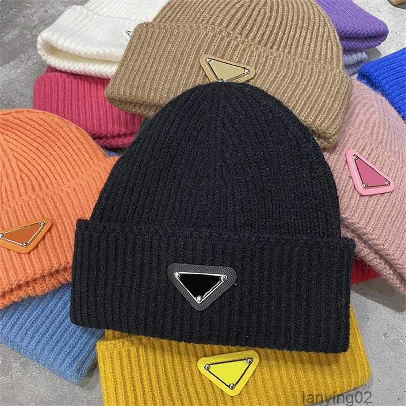 

Ball Caps Fashion Designer Mens Beanie Hat Winter Solid Color Letter Outdoor Woman Beanies Bonnet Man Head Warm Cashmere Knitted Skull CapPV0F, As show
