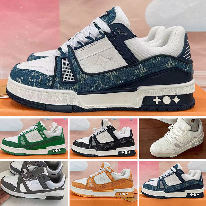 

2022 fashion classic mens women casual shoes trainer designer sneakers printing low cut green red black white Breathable running 39-44 TK01, #1