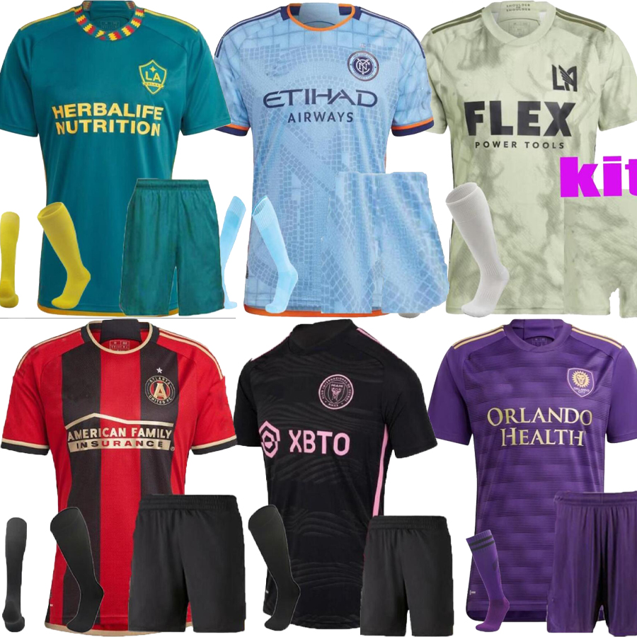 

2023 2024 Los Angeles Soccer Jerseys FC LA Galaxy LAFC Charlotte FC Atlanta Inter Miami 23 24 MLS Man Football Shirt, White