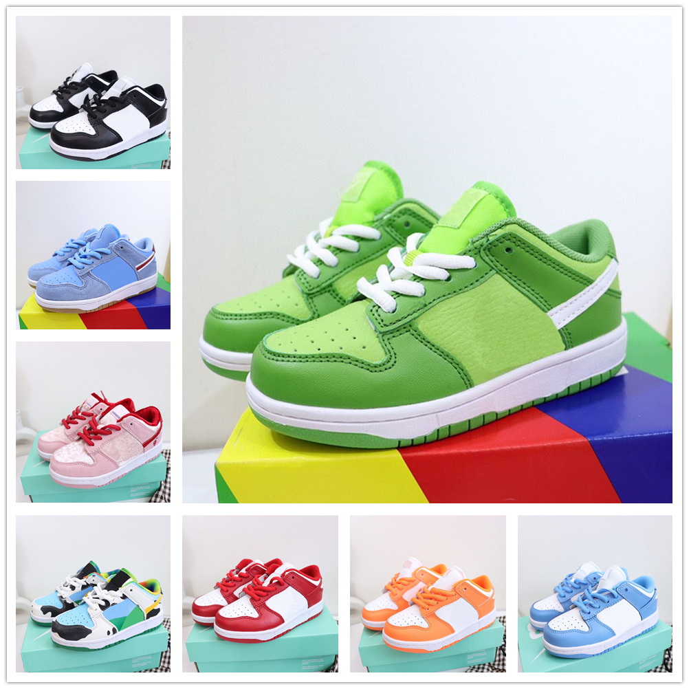 

2023 Kids Shoes Black White Panda Chunky Athletic Outdoor Boys Girls Casual Fashion Sneakers Children Walking Toddler Sports Youth Dunks Trainers Eur 25-35, Gift