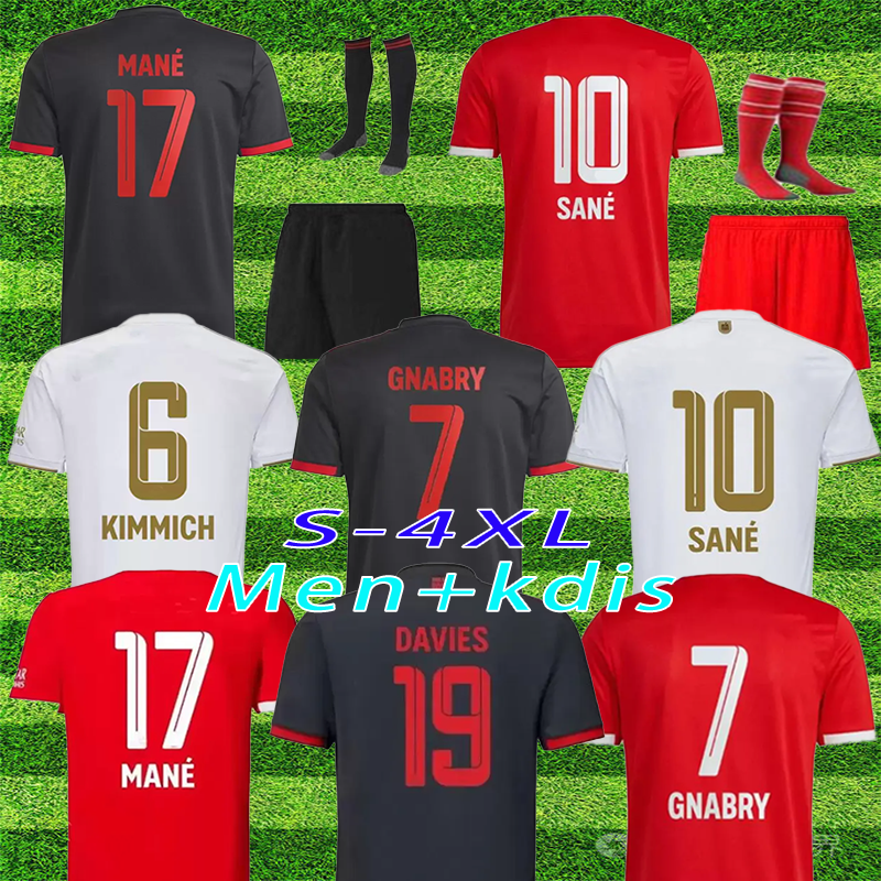

22 23 custom soccer jerseys 2022 2023 football shirt Hernandez Goretska Gnabricamisa de Fortebor Thailand's top men's children's kit Bayern Munich Jinmi fans, Sané 10