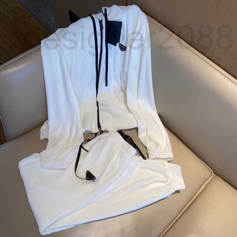 

Women's Two Piece Pants Designer Fashion Suit Classical Cardigan Hoodie Simple Casual Pant TracksuitSize High Streemt Element Clothing S- 02DS, Black