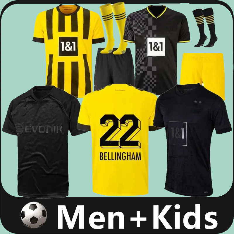 

Dortmund soccer jerseys REUS 23 24 season 110TH HALLER Borussia HAALAND KAMARA 2023 black football shirt REUS BELLINGHAM HUMMELS REYNA BRANDT men kids kit maillot, 2223 home