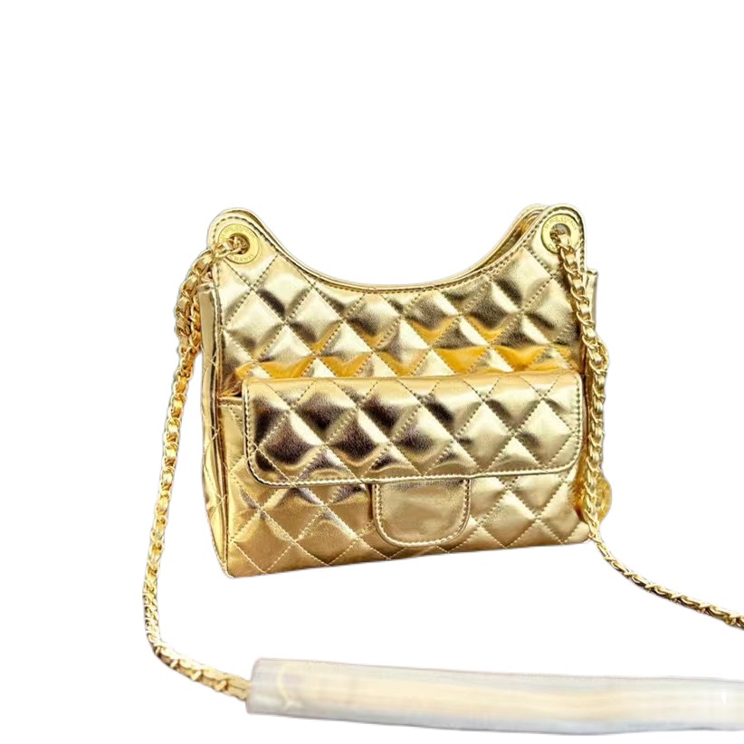 

2023 large shopping tote bag Large designer bags quilted tote bags Attaches Women handbag Fashion black gold lambskin totes Shoulders Purse, Black 22*17cm