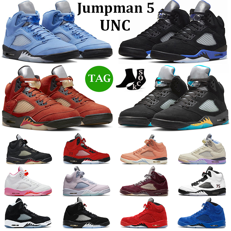 

OG Jumpman 5 5s Men Basketball Shoes UNC Aqua Mars For Her Racer Blue Green Bean Raging Red Pinksicle Oreo Crimson Bliss Mens Trainers Sport Sneakers, #32