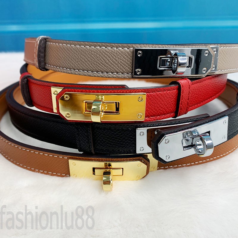 

Adjustable mens designer belts luxury ladies belt birthday present vintage waistband thin 18mm wide calfskin comfortable casual designer leather belt YD013 B23, As show