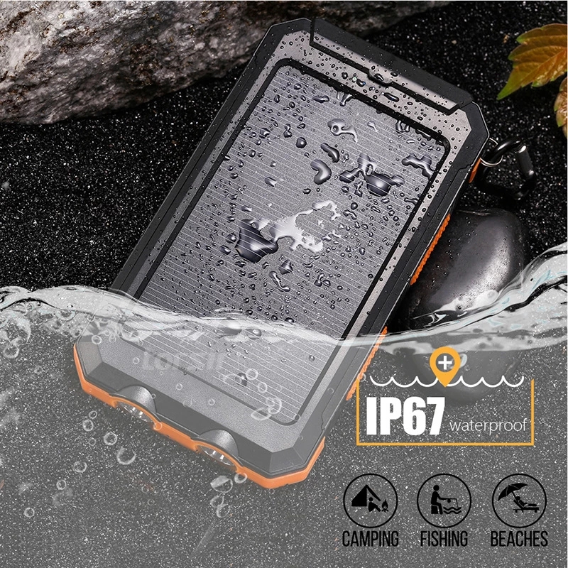 

Solar Power Bank 80000mAh Portable Charging Poverbank External Battery Charger Powerbank 80000 mAh for Xiaomi Mi 9 iPhone 12 Pro