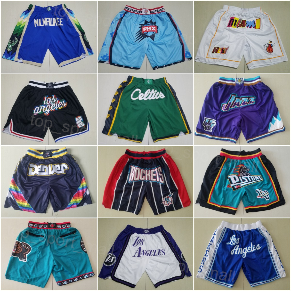 

Team Pocket Basketball Shorts Just Don Sport Wear Sweatpants Western Eastern Running Elastic Waist Pant Jalen McDaniels George Hill Reggie Jackson DeMar DeRozan, Photo g