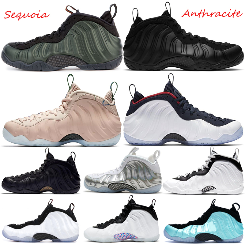 

2023 Hathaway Running Shoes Mens Foamposite One Basketball Shoe Black Metallic Gold Chrome White Particle Beige Sequoia Sport Sneakers WITH BOX, Particle beige 40-47