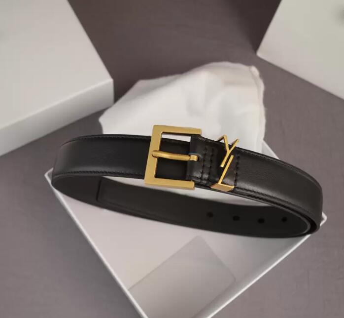 

Belt for Women Genuine Leather 3cm Width High Quality Men Designer Belts S Buckle cnosme Womens Waistband Cintura Ceintures D2108261L with box, Belt with box