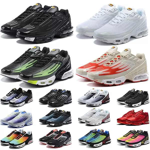 

Tuned Newest Running Tn Plus 3 Shoes Chaussures III Triple White Black Hyper Blue Green Neon Mens Womens Trainers Sneakers Sports, 19 hyper violet 36-45