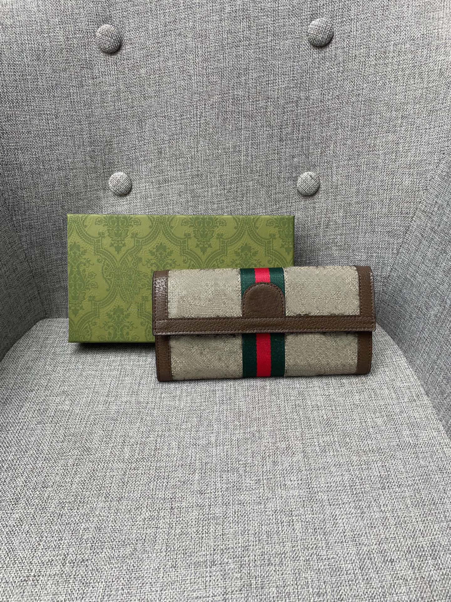 

New High Quality Designer wallet Womens genuine leather purse Luxury Wallets Folding buckle Fashion Card Holder GGity Clutch wallet with box, Brown