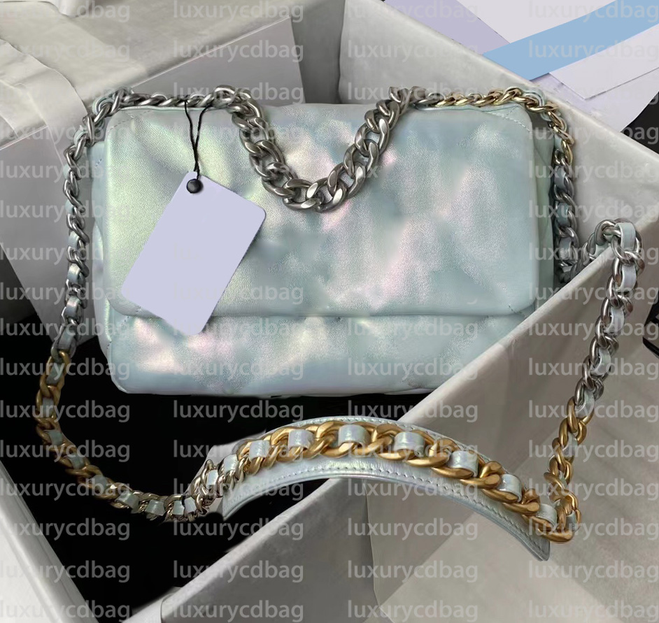 

Original Quality 19 Flap Shoulder Bags Women Fashion lambs Leather Bag Designer/ Luxurious Crossbody Handbag Chain Clutch Messenger Bag gold chain silver with box