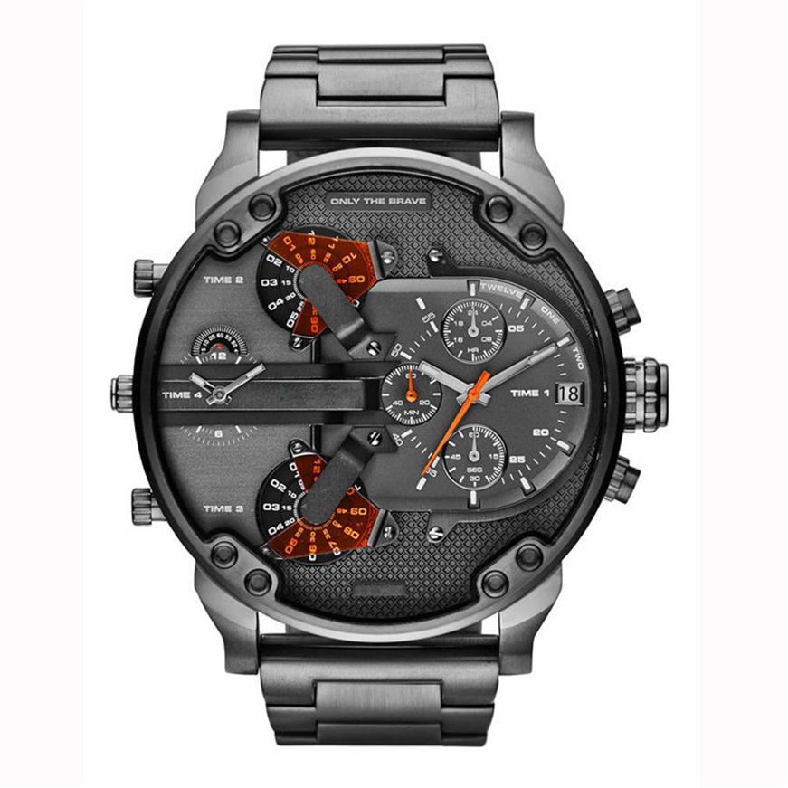 

Luxury Mens Watch Fashion Designer Sport Watches Military Quartz Clock Men Wristwatches 50mm Large dial Montre De Luxe319B, 7311-2
