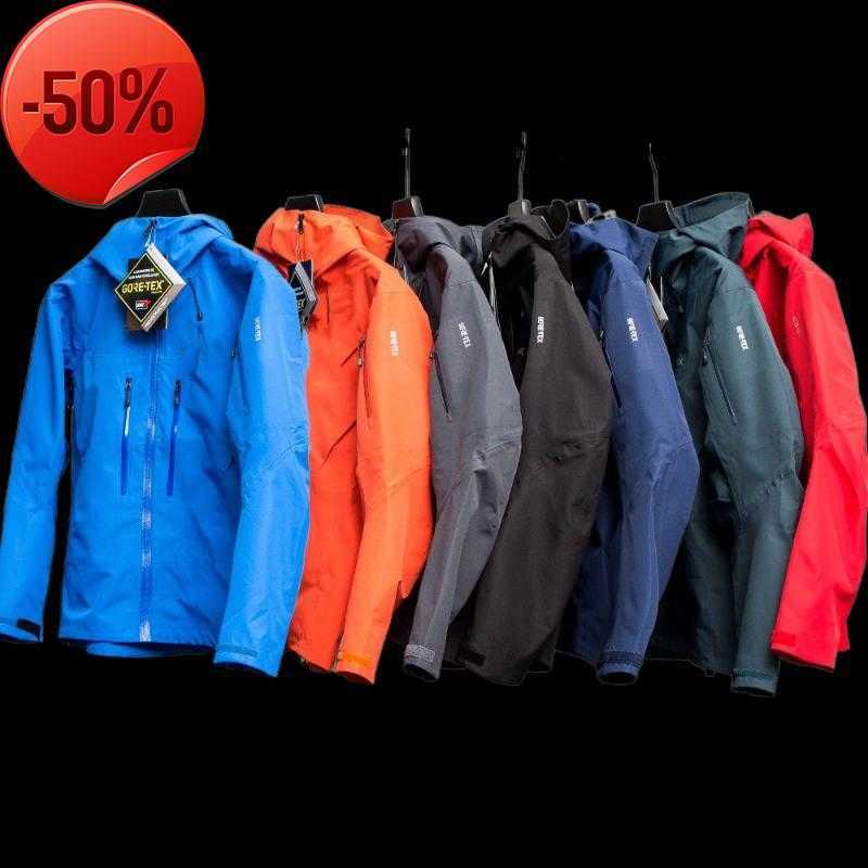 

Men's Jackets 2022 ARC Three-Layer Outdoor Waterproof Jacket For Men GORE-TEXPRO SV Male Casual Hiking Coat ClothingESSarc, Arc navy