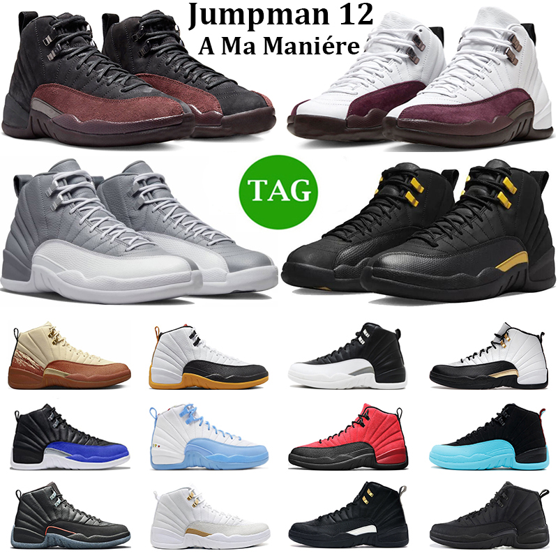 

2023 Jumpman 12 Mens Basketball Shoes Men Women 12s Dark Concord University Gold Flu Game OVO Black Royalty Taxi Floral Twist Trainers Sport Sneakers, #6