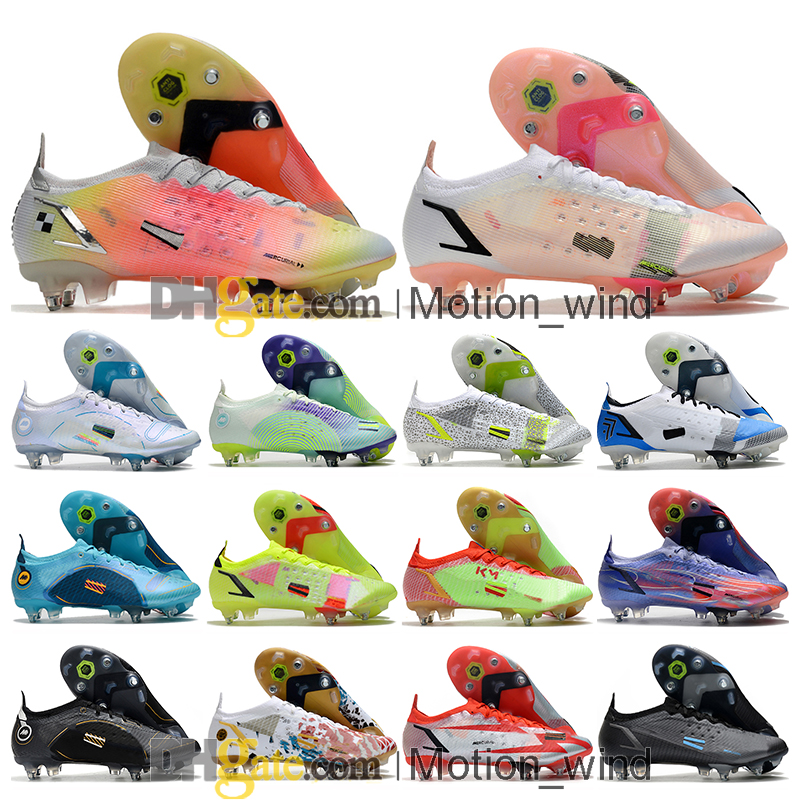 

Gift Bag Mens High Top Football Boots Ronaldo CR7 Mercurial Vapores XIV Elite SG Cleats Neymar ACC Superfly 14 Soccer Shoes Outdoor Trainers Botas De Futbol, Color 12