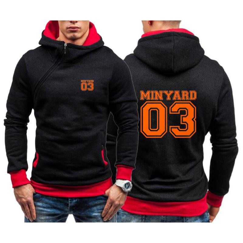 

Men's Hoodies & Sweatshirts Minyard 03 2023 Spring And Autumn Fashionable Print Pullover Diagonal Zipper Casual Jackets Tops