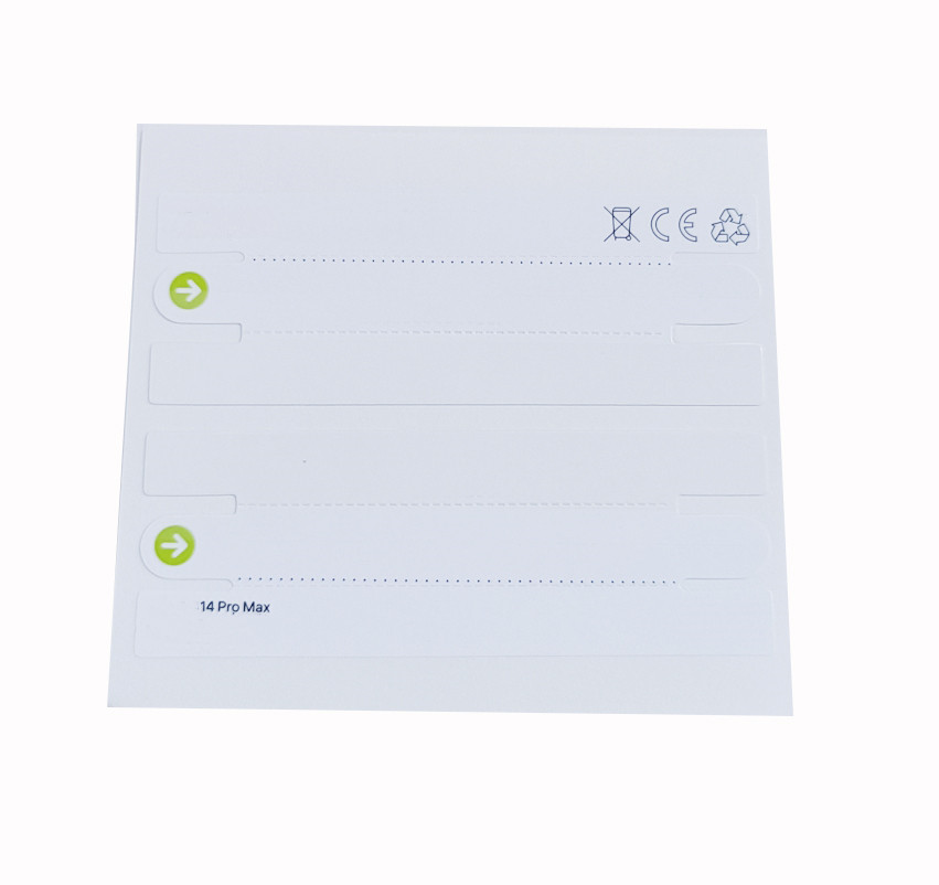 

100Sets Factory Plastic Wrap Film Package Box Seal Label Stickers Packing Boxes Open Sealing PaperFor iPhone 13 Pro Max 14 Plus