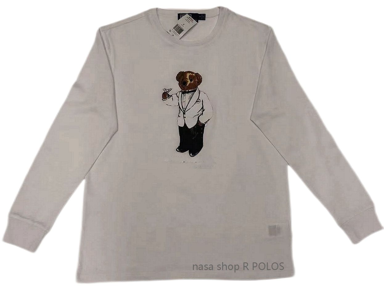 

Designer USA Bear Men's T-Shirts Cartoon polos Bear Hooded Printed Cotton Long Sleeve European and American New Casual Contrast Color Pure Cotton Plus Size Fashion, Beige
