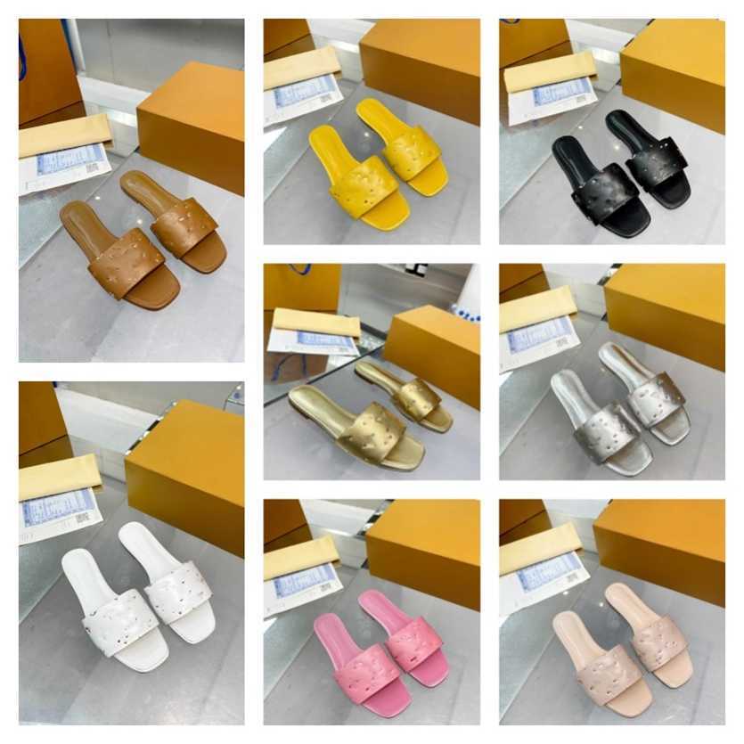 

2023 Revival Flat Mules monograms old flower womens Slipper Woman pool Slides outdoor beach Sandals Black Blue WATERFRONT White Leather Flip Flops slide Slippers, Do not choose;separate color;contact me