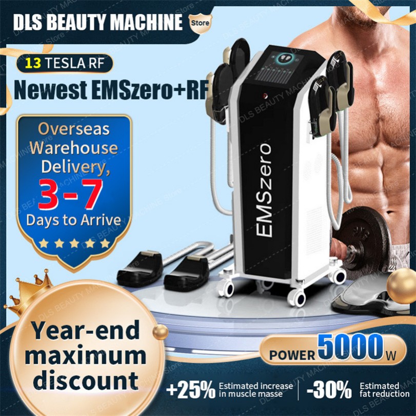 

Emszero 13Tesla 5000W NEO Beauty Items DLS-Emslim Nova Neo with 2 4 Handles Muscle Sculpting Body Slimming Beauty Machine