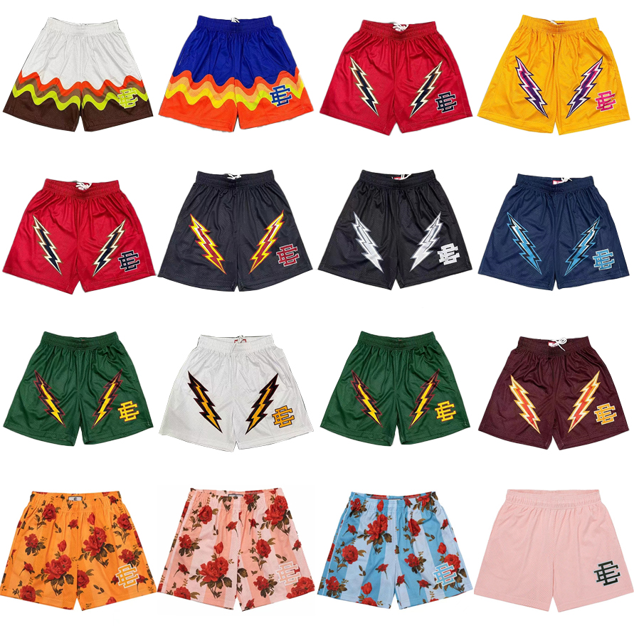 

Summer Eric Emanuel shorts EE basic basketball shorts designer brand New York City skyline fitness sweatpants Fanshion workout breathable loose