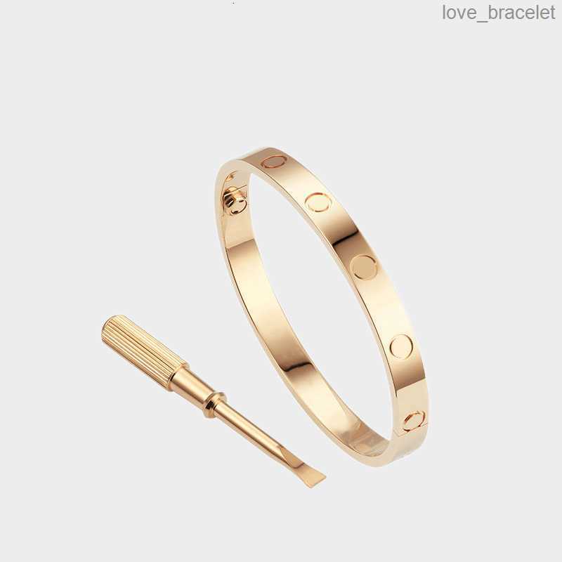 

Love Screw Bracelet Designer Bracelets Luxury Jewelry Women Bangle Classic 5.0 Titanium Steel Alloy Gold-Plated Craft Colors
