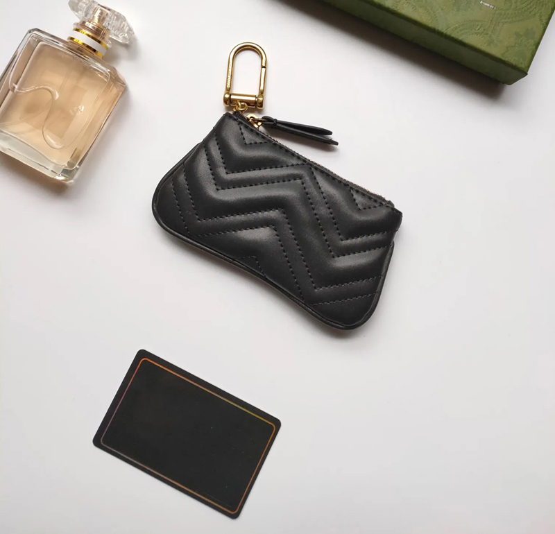 

wholesale black G fashion designer woman Card Holders small wallet men Designer purse Pebble leather luxury black