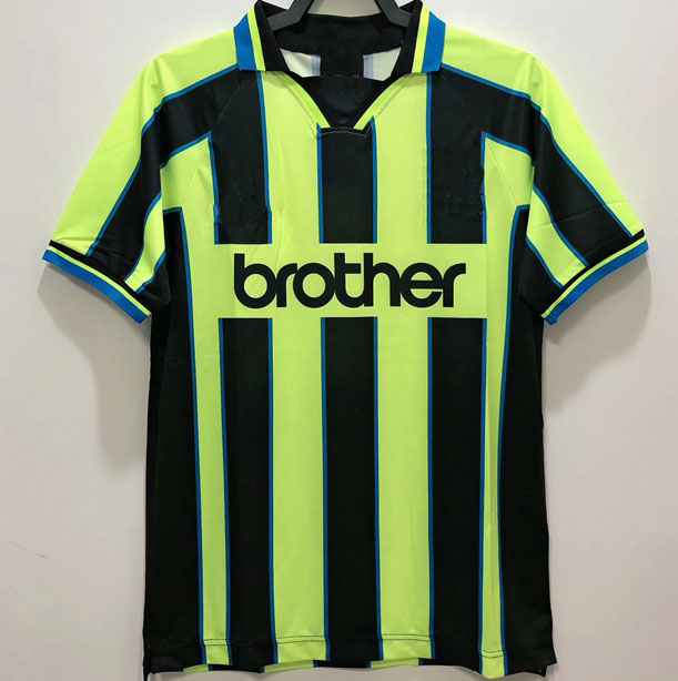 

RETRO SOCCER JERSEYS 1998 1999 2000 2001 2002 Haaland GREALISH DE BRUYNE FODEN futbol shirts Uniforms vintage Camisas kits men Maillots de football jersey, 94/96 away shirt