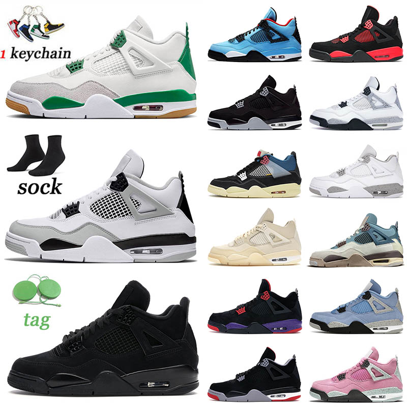 

2023 Jumpman 4 4s Basketball Shoes University Blue Tech White Sail White Cement Pure Money Red Thunder Pony Hair Guava ice Pine Green Sneakers Women Trainers US 5.5-13, Toro bravo 40-47