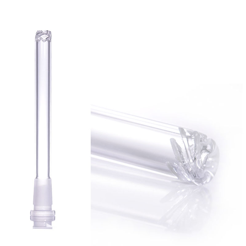 

Smoking Glass downstem with Oblique incisions Diffuser head 3-6 inches wholesale accessories for glass bong 18.8mm down stem